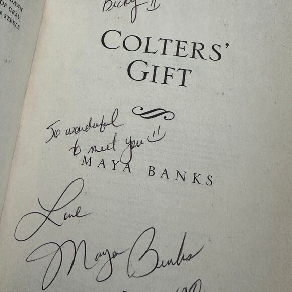 Colters' Gift by Maya Banks signed - Picture 3 of 4